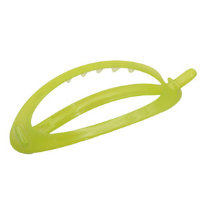 Parcelona French Oval Simple 4 1/4" Large Cellulose Acetate Metal Free Hair Barrette Clips Ponytail Non Slip Fashion Durable Styling Women Hair Acces