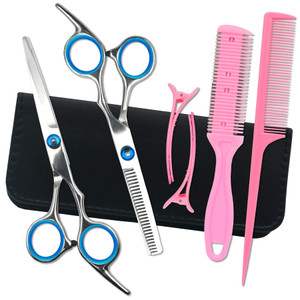 LIGICKY Hair Cutting Scissors Professional Stainless Steel Hairdressing Kits for kids haircuts Thinning Bang Hair Shears for Salon/Home