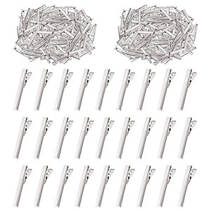 Swpeet 200Pcs 1.8inch - 4.6cm Alligator Hair Clips Kit, Perfect for Metal Duck Bill Hair Clips Flat Top Single Prong Hairpins for Hair Styling DIY Ac