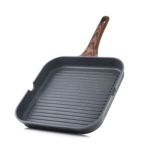 SENSARTE Nonstick Grill Pan for Stove Tops, Versatile Griddle with Pour Spouts, Square Big Cooking Surface, Durable Skillet Indoor & Outdoor Grilling