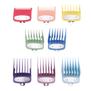 8 Color Professional Hair Trimmer Clipper Guard Combs Great for Hair Clippers Trimmers Attachment Guide Combs Coded Cutting Guides Combs
