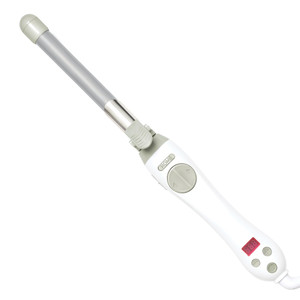 The Beachwaver Co. Beachwaver S.75 Rotating Curling Iron - White | Automatic 0.75 Inch Ceramic Curling Iron | Auto-Shut Off, Home Button, Travel-Frie