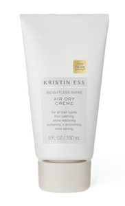Kristin Ess Hair Weightless Shine Air Dry Cream for Curl Definition, Smoothing + Blowout Prep - Frizz Control - Light Hold - Women's Styling Product