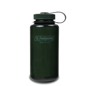 Nalgene Leak Proof Tritan BPA-Free Water Bottle - 32 oz Wide Mouth - Made in the USA for Outdoor Use & Daily Hydration (Jade)