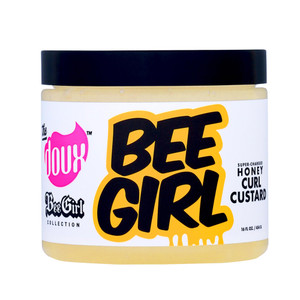 The Doux Curl Cream for Curly Hair with Honey, Aloe & Keratin  Curl Defining Custard for Frizz Control, Moisture & Shine Bee Girl Honey Custard for