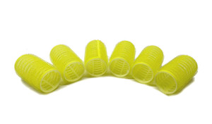 PRO CURLS 1.2" - 1.25" Self Grip Hair Rollers  6 Count (Random Assorted Color)
