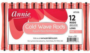 3 Packs of Annie Cold Wave Rods-Long #1106 (12 Pieces per Pack)