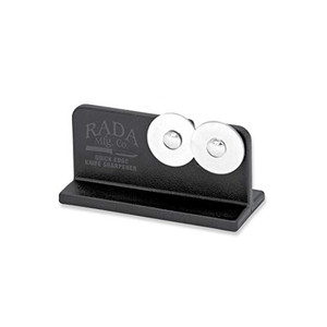 Rada Cutlery Quick Edge Knife Sharpener (R119), 3.5" x 2", Stainless Steel Wheels, Made in USA