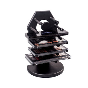 CEFRECO Coffin Eyeshadow Palette Organizer - Gothic Valentine's Decor for Oddities and Curiosities - Makeup Holder for Vanity - Goth Halloween Decor