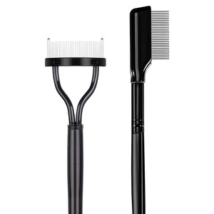 2Pcs Eyelash Separator, Eyelash Comb Lash Brush Separator, Lash Comb Eyelashes Curler Makeup Mascara Applicator, Eye Makeup Brush Tools, Metal Teeth