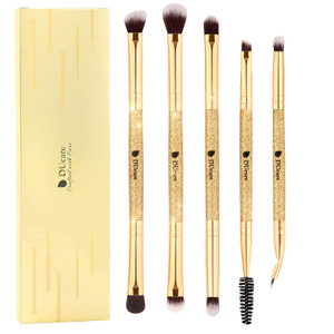 DUcare Eyeshadow Brushes Set Duo End Eye Makeup Brushes Eyeshadow Brush set 5Pcs Travel Concealer Eyebrow Eyelash Eye Liners Blending
