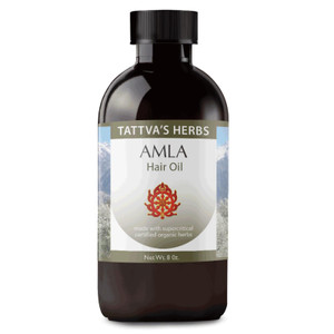 Tattva's Herbs Amla Oil, Amla Hair Oil for Hair Growth & Scalp Treatment, Cold Pressed & Unrefined, Indian Hair Oil, Alma Oil for Hair Growth, 8 oz B