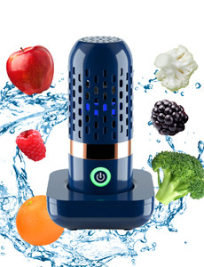 BCRTO Vegetable and Fruit Cleaner Machine, Purified Water-Proof Fruit Cleaning Device with OH-ion Purification Technology 250min Working time and Wir