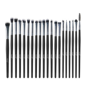 MSQ Eyeshadow Brushes Set 20pcs Makeup Eye Brushes Eyeshadow Blending Brush Eyebrow Eyeliner Lip Brush Beauty Brushes-Black