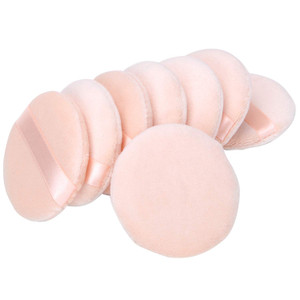 Senkary 8 Pieces Face Powder Puffs Soft Cotton Makeup Powder Pads for Loose, Setting, Pressed and Body Powder (3.35 Inch)