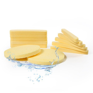 APPEARUS Facial Sponges 60 Pack - Compressed PVA Face Sponges for Deep Cleansing, Exfoliating, Makeup Removal, for Sensitive Skin - Disposable Cosmet