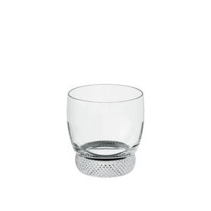 Villeroy & Boch Octavie Double Old Fashioned Whiskey Glass, 6.75 oz, Crystal Glass, Made in Germany, Elegant Faceted Base, Transparent
