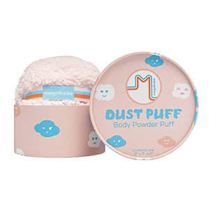 Megababe Body Powder Applicator - Dust Puff | Oversize (6 x 3) Powder Puff | Powder Sold Separately