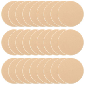 25 Pcs Women's Round Soft Makeup Beauty Eye Face Foundation Blender Facial Smooth Powder Puff Cosmetics Blush Applicators Sponges Use for Dry and Wet