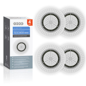 Brushmo Brush Head Replacements Compatible with Clarisonic Mia 1, Mia 2, Mia Fit, Alpha Fit, Smart Profile Uplift and Alpha Fit, Sensitive Facial 4 P