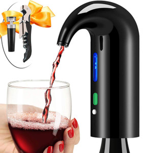 Wine Aerator Electric Wine Decanter Best Sellers One Touch Red -White Wine Accessories Aeration Work with Wine Opener for Beginner Enthusiast - Spout