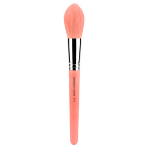 Bdellium Tools Professional Makeup Brush - Pink Bambu Series 974 Tapered Powder - With Soft Synthetic Fibers, For Sculpt & Shape (Pink, 1pc)