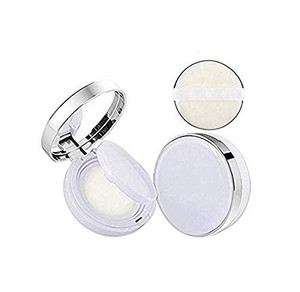 DNHCLL White Empty Luxurious Portable Air Cushion Puff Box BB Cream Container Dressing Case Powder Box with Air Cushion Sponge Powder Puff and Mirror