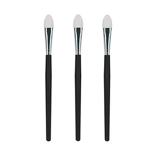 LORMAY 3 Pcs Silicone Eyeshadow and Lip Mask Makeup Brushes. Professional Tools for Applying Cream or Liquid Eye Shadows and Lip Colors