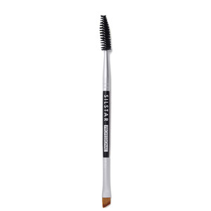 SILSTAR PROFESSIONAL DUAL EYEBROW BRUSH MADE IN KOREA BROW BRUSH AND SPOOLIE BRUSH SPB014