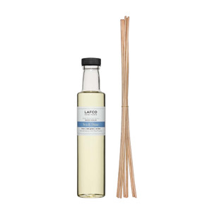 LAFCO New York Reed Diffuser Refill, Sea & Dune - 8.4 oz - Up to 4-Month Fragrance Life - Includes Natural Wood Reeds - Free of Dyes & Propellants -