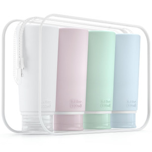 Valourgo Travel Bottles for Toiletries Tsa Approved Travel Size Containers BPA Free Leak Proof Travel Tubes Refillable Liquid Travel Accessories for