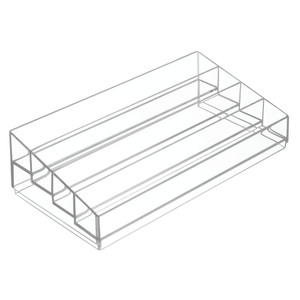 iDesign Tiered Cosmetics & Nail Polish Organizer, The Clarity Collection  12.75 IN X 6.5IN X 3.75 IN, Clear