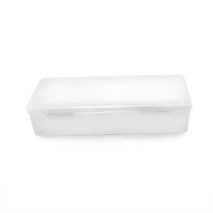 Rolabling Transparent Box Storage Case for Nail Art Equipment Manicure Tool Organzing Pedicure Tool Empty Plastic Box (White)
