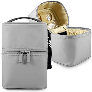 Makeup Bag Travel Cosmetic Bag 7.5x5.5x4.4 Inch Makeup Brush Holder Organizer Cute Portable Artist Toiletry Storage Bag Cosmetics Case for Women Girl