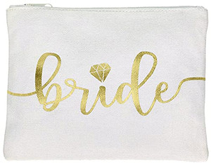 Bride Tribe Makeup Bags - Bridesmaid Favor for Bachelorette Party, Bridal Shower, Wedding. Cosmetic Toiletry Bag, Wedding Survival Kit, Hangover Kit,