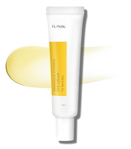 IUNIK Propolis Vitamin C Face & Eye Cream with Vegetable Oil, 1.01 Fl Oz Dullness Dark Circles Puffiness Smooths Under Eyes 24 Hour Hydration For Sen