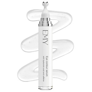 Eye Roller Serum with Caffeine & Hyaluronic Acid Reduces Dark Circles, Puffiness & Fine Lines Cooling Steel Ball Applicator Hydrating Non-Greasy Fast