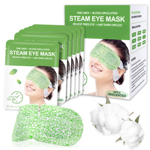 16 Packs Steam Eye Masks for Dry Eyes, Self Heating Warm Compress for Eyes Fatigue & Puffiness Relief, Disposable Heated Eye Mask Travel Essentials,