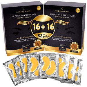 24K Gold Under Eye Patches, Eye Mask, Eye Patches for Puffy Eyes and Dark Circles, Eye Masks Skincare, Under eye patches for puffy eyes dark circles,