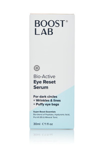 BOOST LAB Bio-Active Eye Reset Serum for Women & Men- Fights Dark Circles, Wrinkles, Lines & Puffy Eye Bags  Re-Energize Skin & Revitalize Eyes - Pa