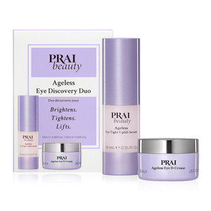 PRAI Beauty Ageless Hydrating amd Amti-Aging | Ageless Eye D-Crease and Ageless Eye Tight Uplift Serum