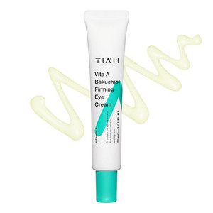TIAM Vita A Bakuchiol Firming Eye Cream, 1.01 fl oz, Retinol Alternative Anti-Aging Cream for Wrinkles, Dark Circles, and Puffiness, Fragrance-Free U