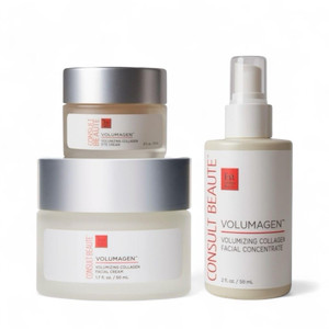 Consult Beaute Volumagen TRIO Skin Care For Plumper & Smoother Skin - Collagen, Hyaluronic Acid and Ceramides - Doctor Formulated for Face, Neck and