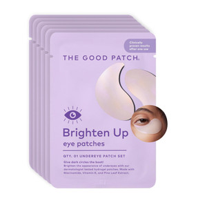 The Good Patch Brighten Up Hydrogel Under Eye Patches for Dark Circles and Puffy Eyes, Made with Niacinamide, Vitamin K, Pine Leaf Extract, Clinicall