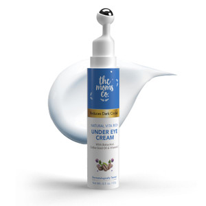 The Moms Co. Natural Vita Rich Under Eye Cream for Dark Circles and Puffiness for Women, Suitable for Delicate Skin Under Eye Area, Soothing Massage