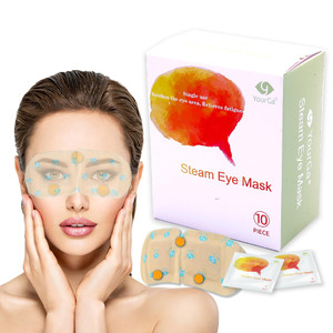 Yourga Steam Eye Mask Chinese Acupuncture Points 10 Packs for Dark Circles and Puffiness, 60 Minutes Self Heated Eye mask for Relief Eye Fatigue Disp