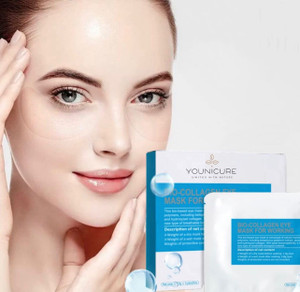 YOUNICURE UNITED WITH NATURE BIO-COLLAGEN EYE MASK, Anti Aging Eye Mask, Targets Wrinkles, Dark Circles, Eye Fatique, 5 Pairs