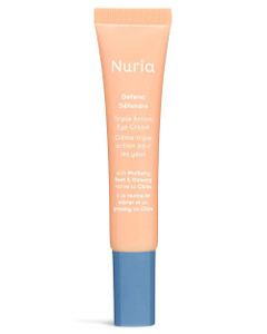 Nuria - Defend Triple Action Eye Cream for Dark Circles, Puffiness and Fine Lines, Nourishing Under Eye Cream with Ginseng and Mulberry Root, 15mL/0.