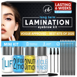 Elevate The Beauty Brow Lamination Kit | At Home DIY Eyebrow Lamination Kit For Instant Brow Lift | Professional Eye Brows Supplies for Fuller Eyebro