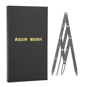 Stainless Steel Golden Ratio Eyebrow Measuring Ruler Tool for Precise Eyebrow Shaping - Flexible Arms & Stencils for Beginners & Professionals